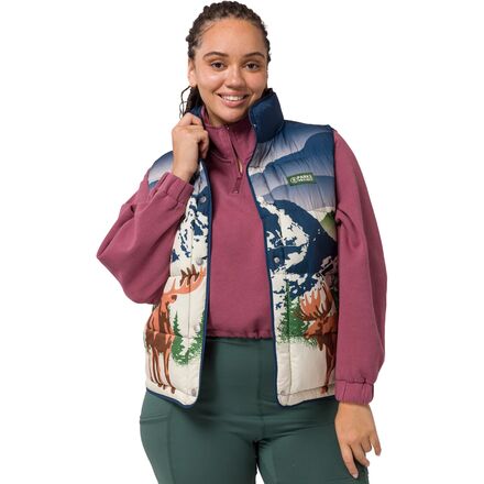 Parks Project Wild Moose Cropped Puffer Vest - Women's - Clothing