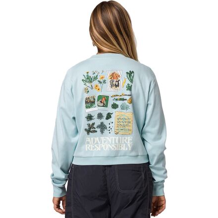 売れ筋商品|||パークスプロジェクト パーカー・スウェットシャツ アウター レディース Forest Forager Cropped Crew Sweatshirt - Women's Light Blue Parks Project Forest Forager Cropped Crew Sweatshirt