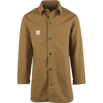Pointer Brand Brown Duck Circle Pocket Long Jacket - Men's - Clothing