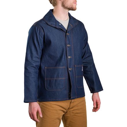 Pointer Brand Indigo Denim Shawl Collar Jacket - Men's - Clothing