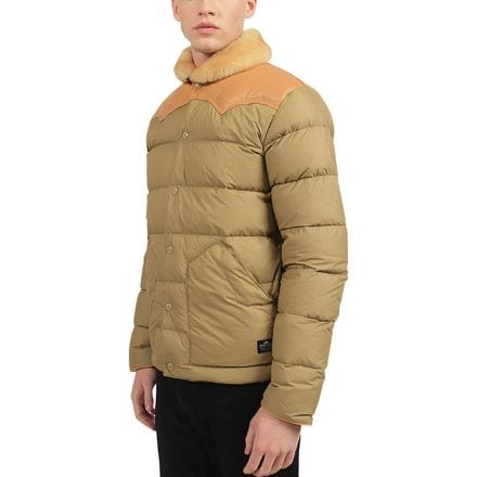 Penfield Rockwool Leather Yoke Down Jacket Men s Clothing