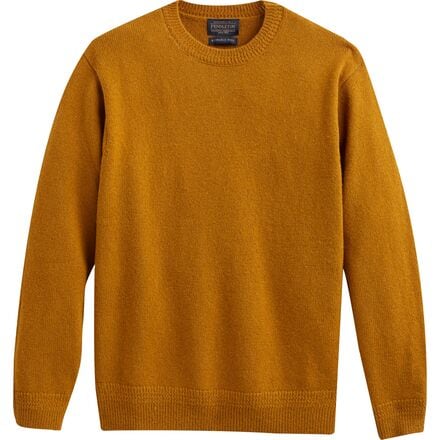Men's shetland wool crewneck sweater top
