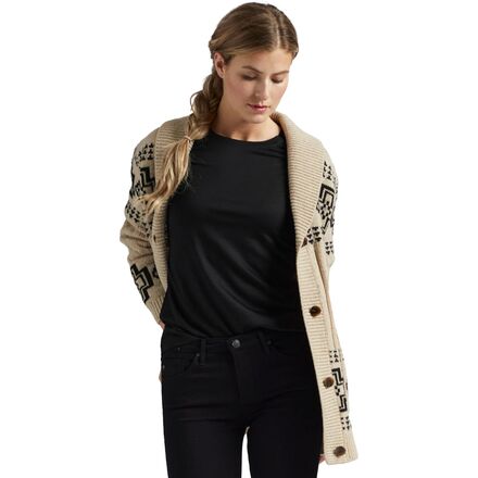 Pendleton Lambswool Cable Cardigan - Women's - Clothing