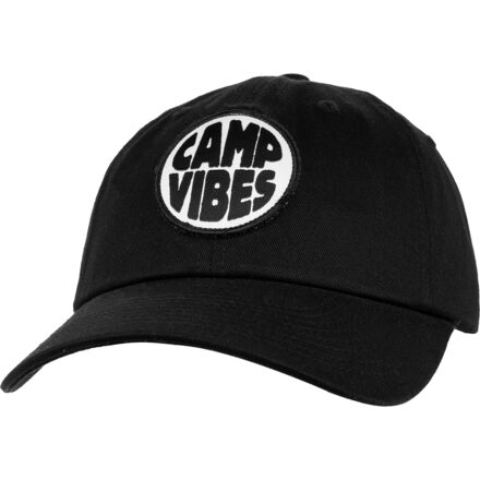 Poler Camp Vibes Patch Dad Hat Black, One Size