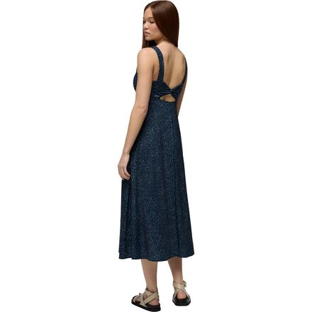 prana lata beach dress Blue Abstract Mariel One Shoulder Maxi Dress