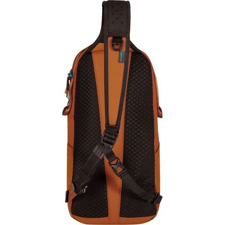 Sac Banane Pacsafe Eco ECONYL® 12L - Noir/Turquoise - Sécurité RFID - Unisexe