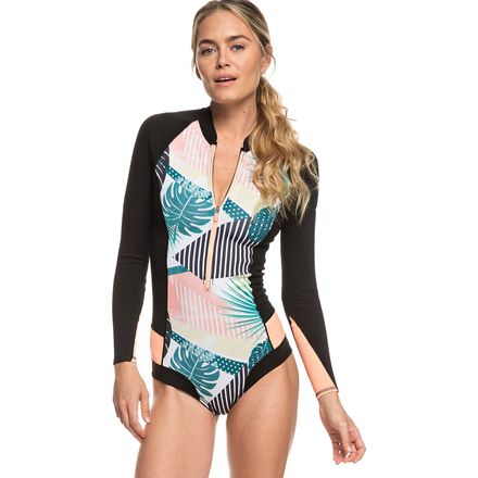 Roxy Popsurf 1mm Full-Zip Cheekysp BLC Springsuit - Women's - Clothing Roxy Popsurf 1mm Full-Zip Cheekysp BLC Springsuit - Women's - Clothing