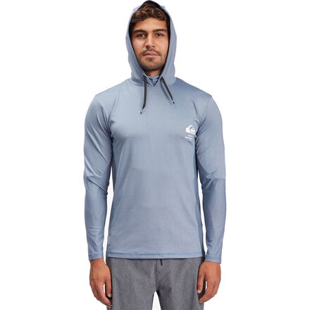 Quiksilver Waterman Angler Hooded Long Sleeve Rashguard Men s Clothing