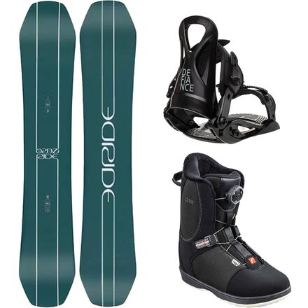 Ride Zero Jr Snowboard + J1 Binding + Head Jr BOA Boot - Kids' - Kids