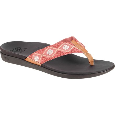 REEF Ortho-Bounce Coast Sandal-Charcoal/Rust — REAL Watersports