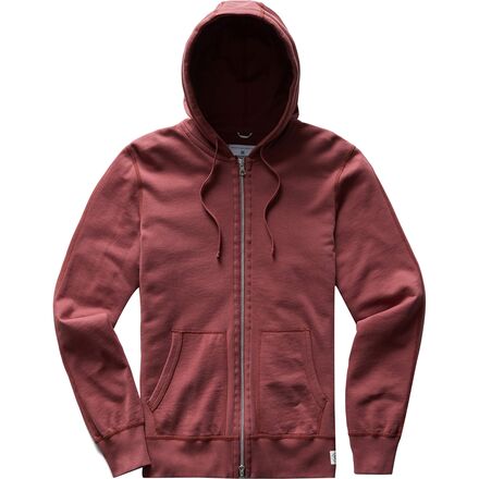 men's red zip up sweater