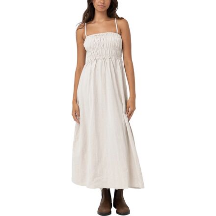 white christmas dresses Shirred Midi Dress main image 1