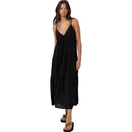 rhythm midi dress Rhythm Classic Shirred Midi Dress