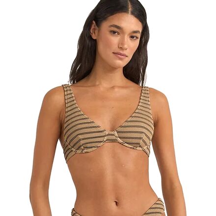 SOLOV　DAY&SWIM TRIMARM COVER IVORY Rhythm Sol Stripe Underwire Bikini Top - Women's - Clothing