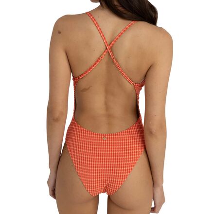 Rhythm Lola Check Cross Back One-Piece Swim Suit - Women's - Clothing