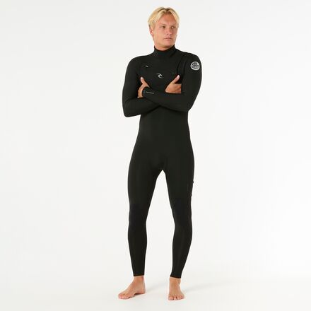 Rip Curl Dawn Patrol 4/3 Chest-Zip Full Wetsuit - Men's - Clothing