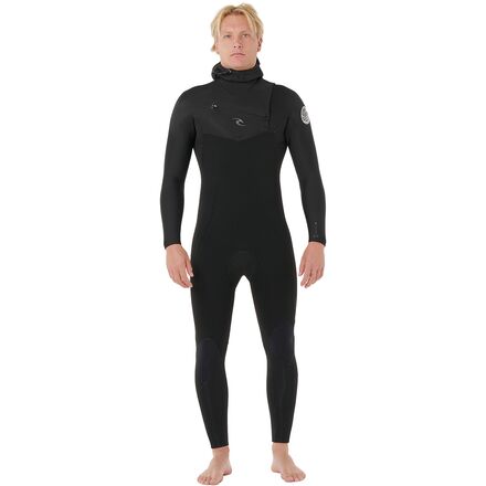 Rip Curl Dawn Patrol 5/4 Chest-Zip Hooded Wetsuit - Men's - Clothing