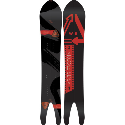 ROME SDSwhite room158 SPLITBOARD ビンディング付 Rome Whiteroom Swallowtail Splitboard - Snowboard