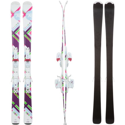 Used Rossignol FUN GIRL Girls DH Ski/Binding White 110 cm 11732-S000348037