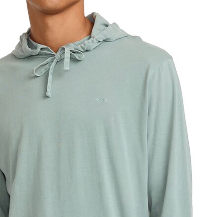 RVCA Men's Pigment Dye Pullover Hoodie – Regular Fit Fleece Sweatshirt With Kangaroo Pocket