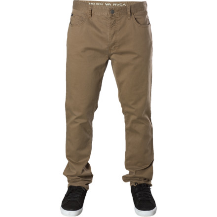 RVCA Men's Stay Pant - Slim Fit Twill 5-Pocket Straight Leg