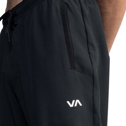 RVCA Pantaloni Della Tuta Uomo In Pile - Modello VA Essential - Cotone French Terry - Vita Bassa Con Coulisse