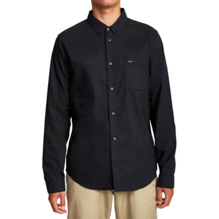 oxford shirt rvca mens button down RVCA That'll Do Stretch Long-Sleeve Shirt Men's Clothing
