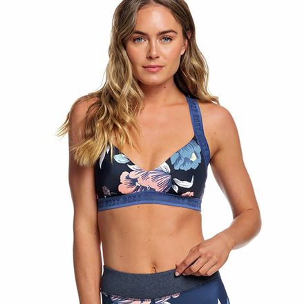 Roxy fitness athletic tri bikini top hotsell