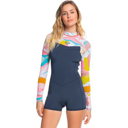 Roxy Syncro 2/2 Long-Sleeve Back-Zip Wetsuit - Women's - Clothing