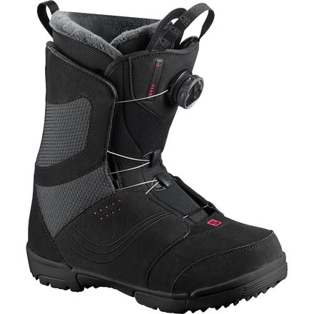 スノーボード Salomon PEARL BOA Black 25cm Salomon Pearl BOA Women's Snowboard Boots - White or Black