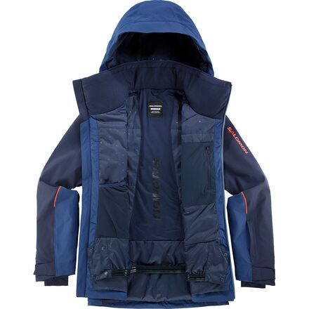 Ski Wear Salomon Ski Jacket Mens Night Sky Brilliant Jacket