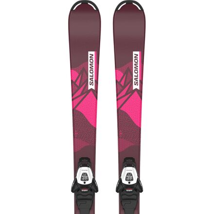 Salomon THE LUX JR ジュニアスキー Salomon QST Lux Jr XS Kids Skis + C5 Bindings