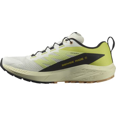 Salomon Men s Sense Ride 5 Trail Running Shoes White 10