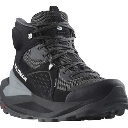 国内配送 SALOMON ELIXIR MID GTX BLACK/DRIED HERB/STHER Men's Salomon Elixir Mid GORE-TEX® | Zappos.com