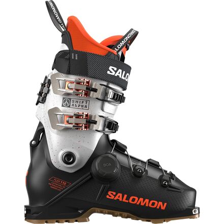orange salomon skis QST 98  Gravity Coalition L6 bindings included for a ready Salomon Depart .01 Skis 2027