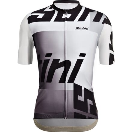 Santini Karma Logo Short-Sleeve Jersey - Men's Bianco, M