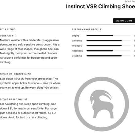 Scarpa Instinct VSR Climbing Shoe - Climb
