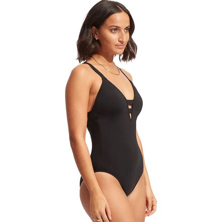 Seafolly Active Deep V Maillot One-Piece Swimsuit - Women's - Clothing