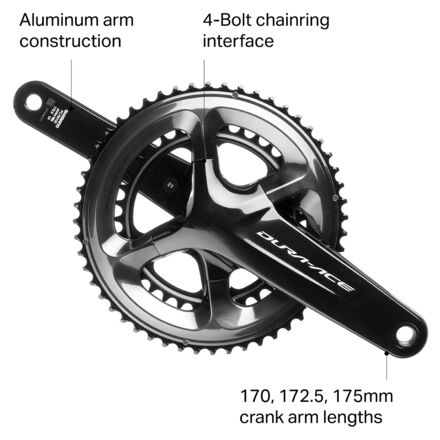 パーツ SHIMANO DURA-ACE FC-R9100 50-34T170mm Shimano Dura-Ace FC-R9100 Crankset 11 Speed 170m | The Pro's
