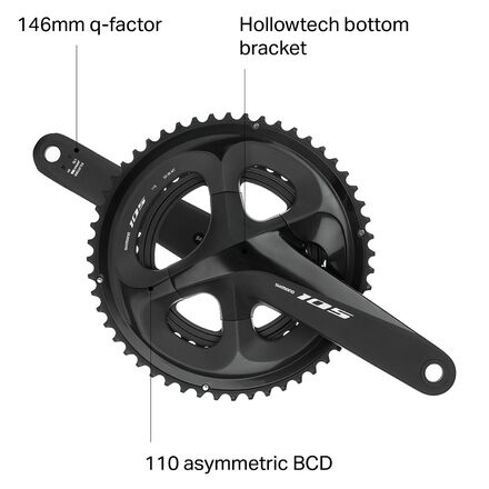 Shimano 105 FC-R7000 Crankset - Bike