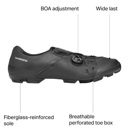 Shimano XC3 Wide Mountain Bike Shoe - Men's - Bike