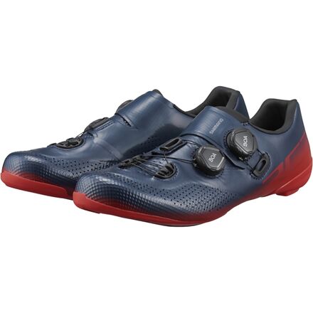 Shimano SH-RC702M シューズ 43E ネイビー/レッド Shimano RC702 Limited Edition Wide Cycling Shoe - Men's - Bike