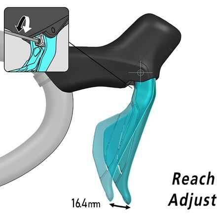 Shimano 105 ST-R7170 Di2 Shift/Hydraulic Brake Lever - 12-Speed - Bike