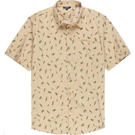 Stoic Cactus Print Performance Woven Button-Down Shirt - Men's - Clothing