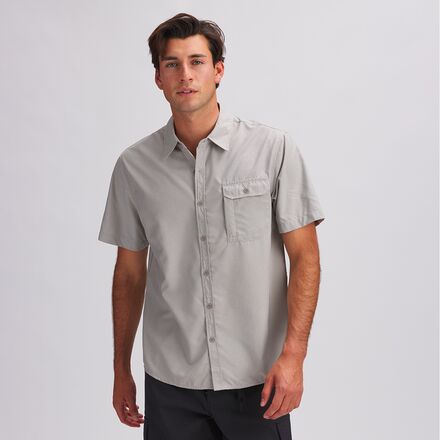 Performance short deals sleeve button down