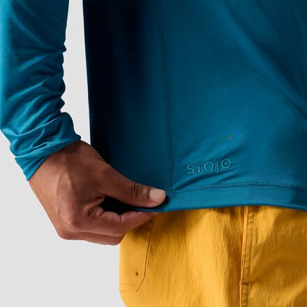Avalanche Men's Logo UPF 50+ Protection Long Sleeve Sun Top With Zipper  Pocket 