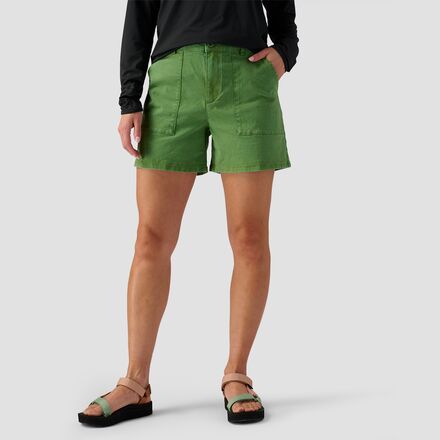 【SATIIIZ】Weave Reverse Patch Bermuda Shorts Weave Reverse Patch Bermuda Shorts - satiiiz