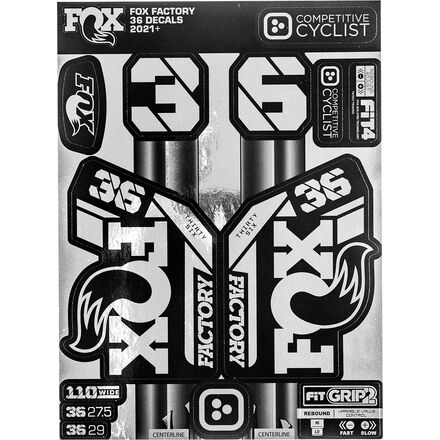 STICKER デラックスボックス テイル Stikrd Fox 36 2021+ Decal Kit - Bike