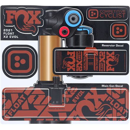 Stikrd Fox X2 Decal Kit Bike
