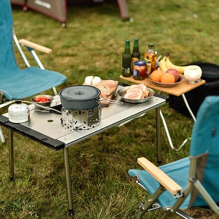 Snow Peak - asigrille_ztable アシモクラフツ Snow Peak Iron Grill Table, Three Unit Frame - Hike & Camp